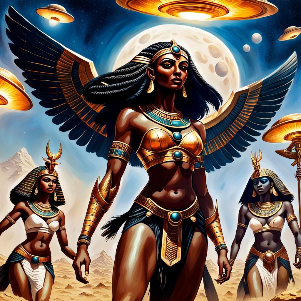 Epic Battle: Gilgamesh, Giants, Egyptian Gods, and UFOs