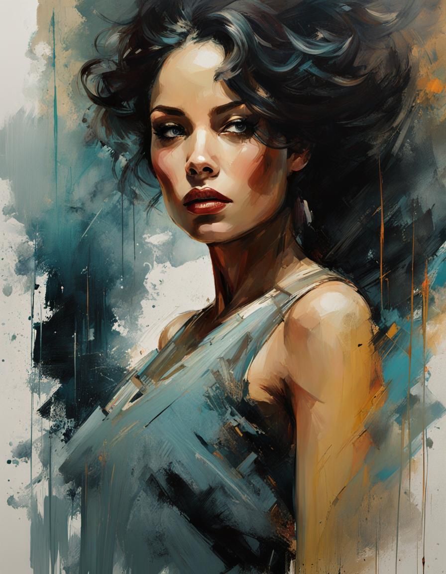 Phenomenal Woman: Textured Speedpaint Fine Art