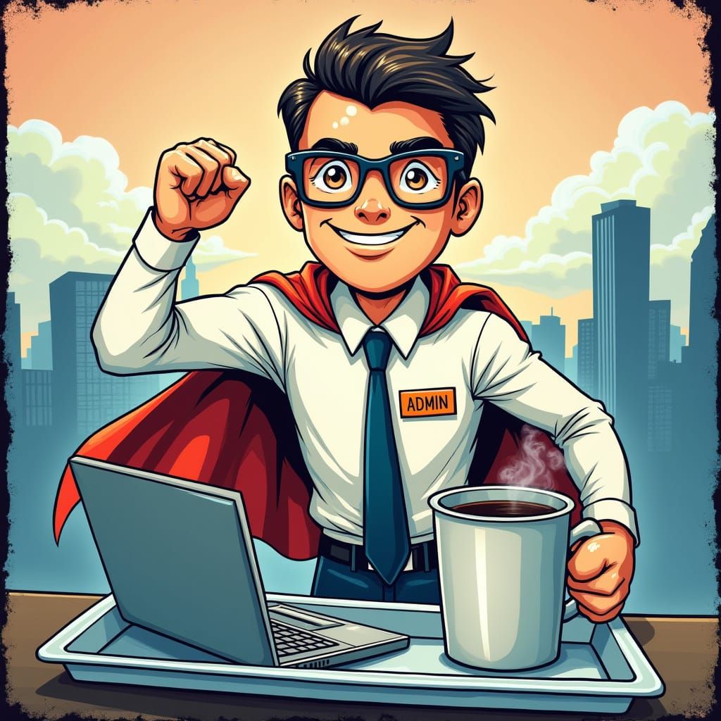 The Administrator: Humorous Comic Book-Inspired Superhero
