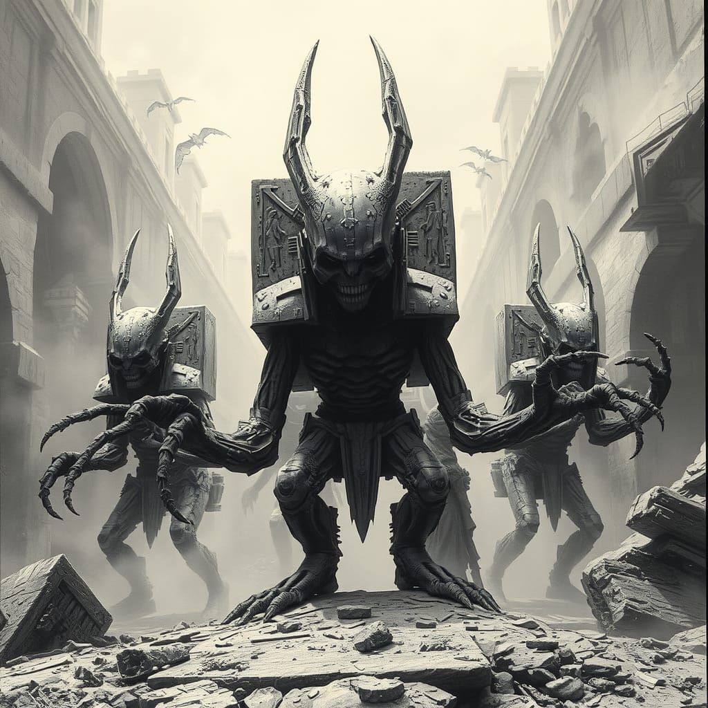 Animated Hieroglyphs in Biomechanical Style