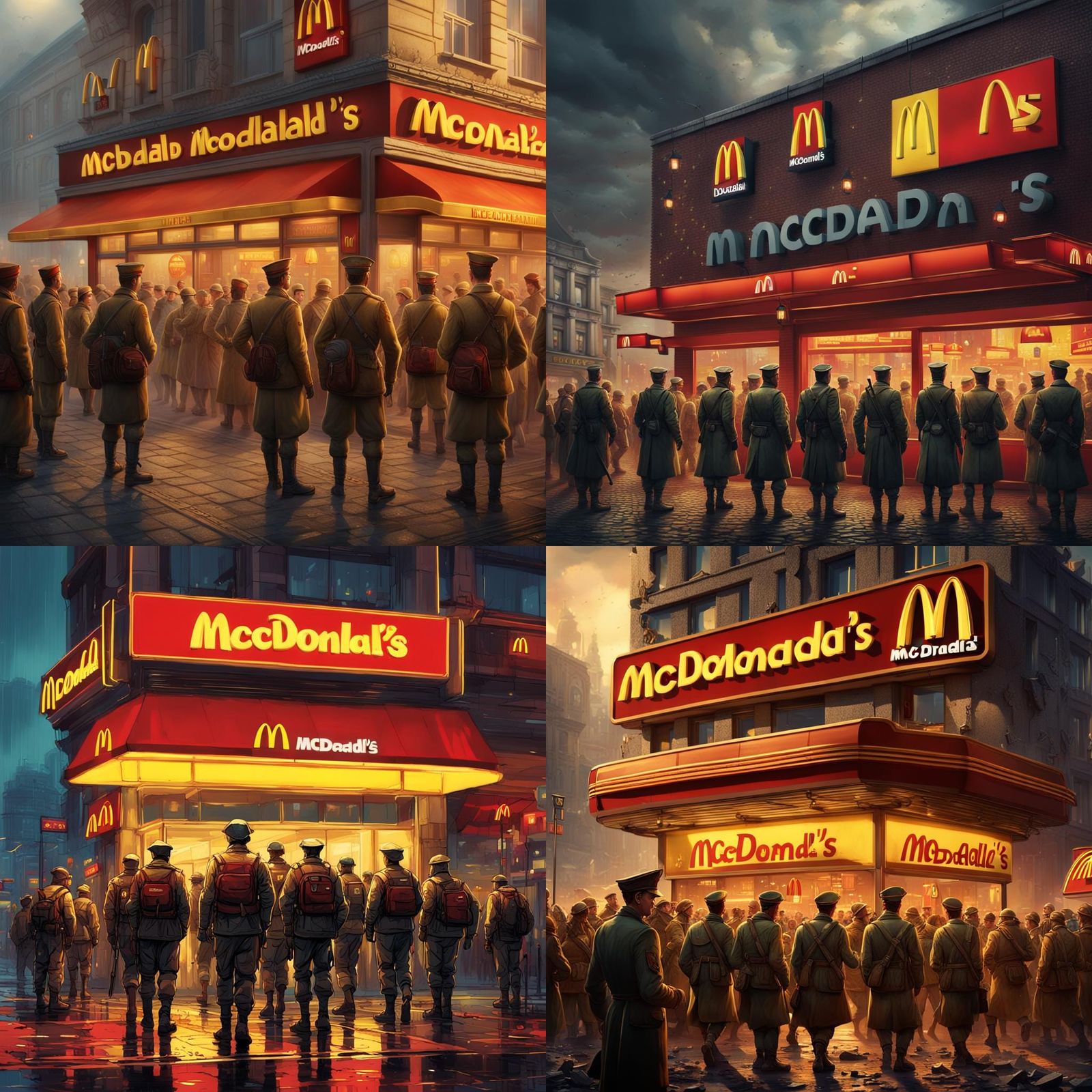 McDonald’s Opens in 1943 Berlin: Matte Painting