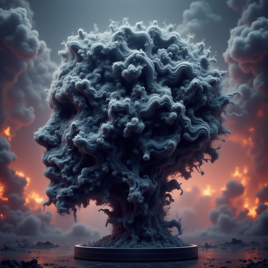 Cartoonish Chronograph Watch in Apocalyptic Splash Art Style