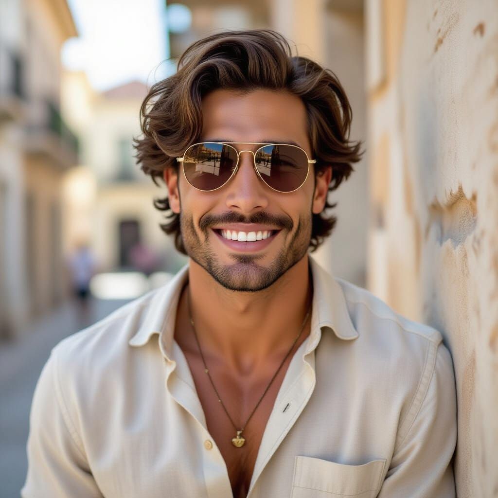 Charismatic Bisexual Architecture Student in Golden Hour Lig...