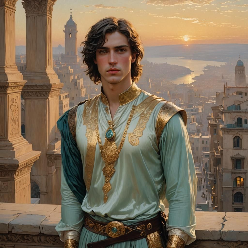 Young Prince Portrait in Classical Style