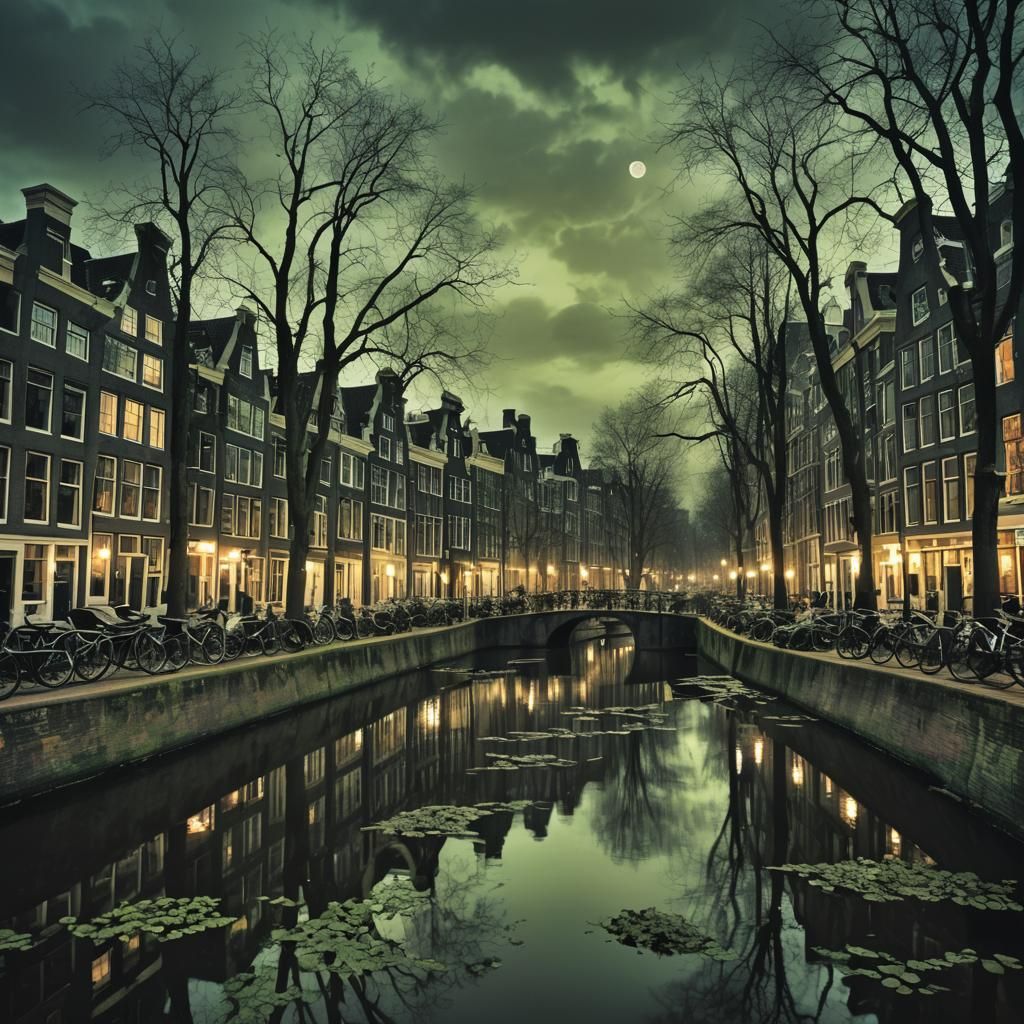Lovecraftian Amsterdam: A Dark Surrealist Vision