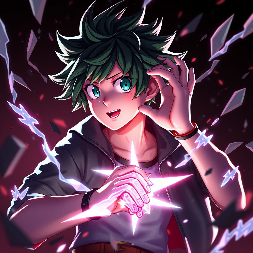 Deku My Hero Academia in 3D Anime Art