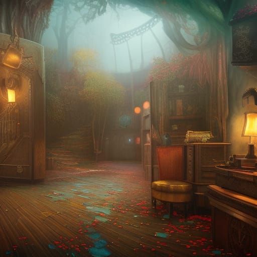 Detailed Matte Painting of Heartbreak Hotel