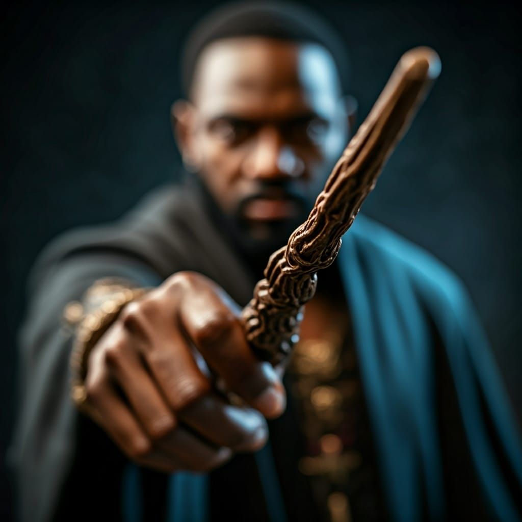 Wizard's Wand Tip: Macro Photorealistic Close-Up