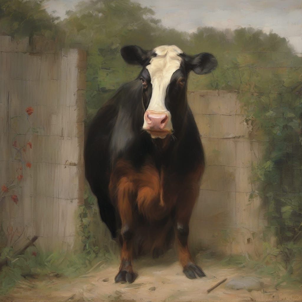 Beast's Reproach: A Fusion of Artistic Styles