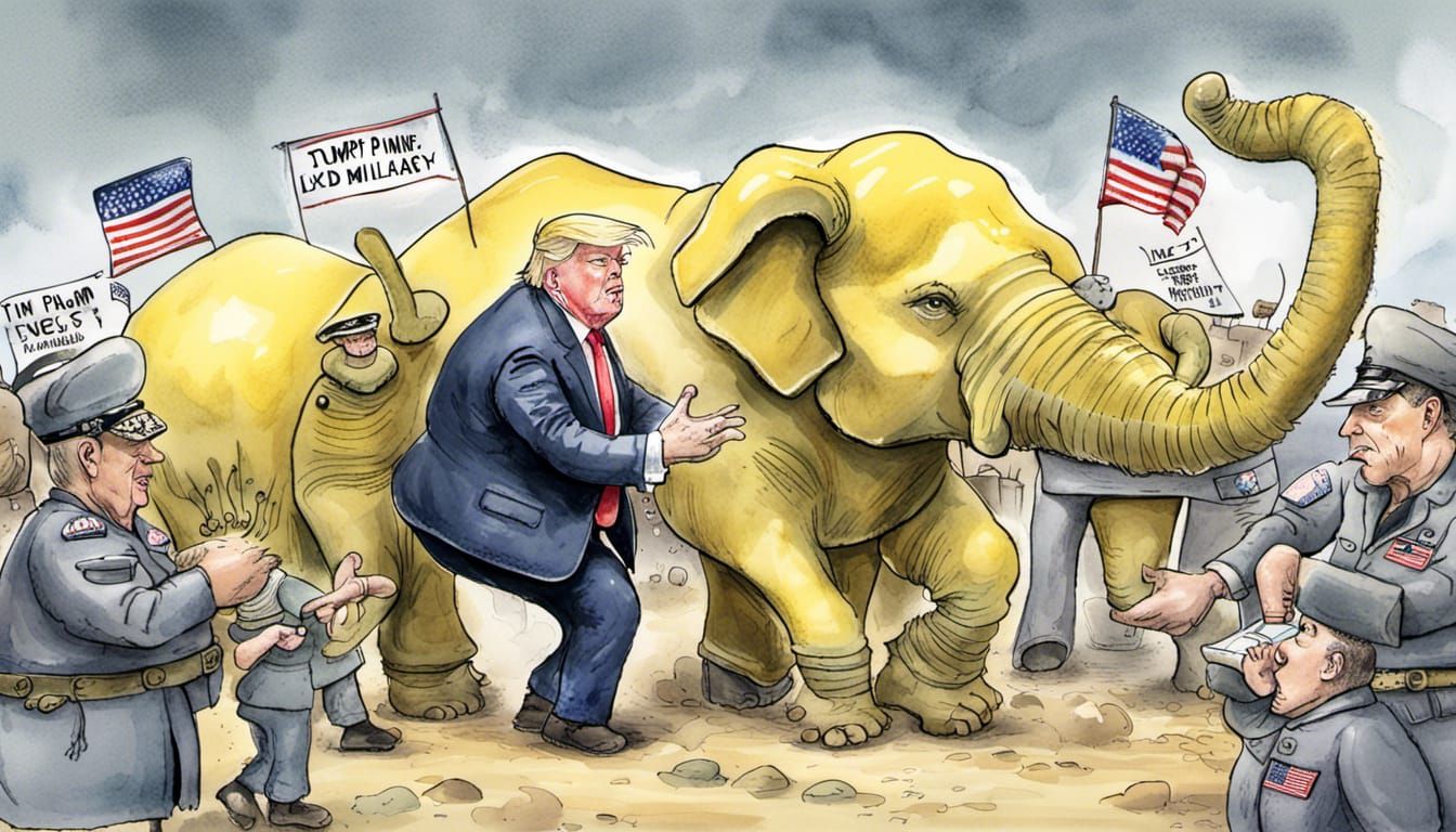 Political Cartoon: Republicans Squeeze Ukraine Support