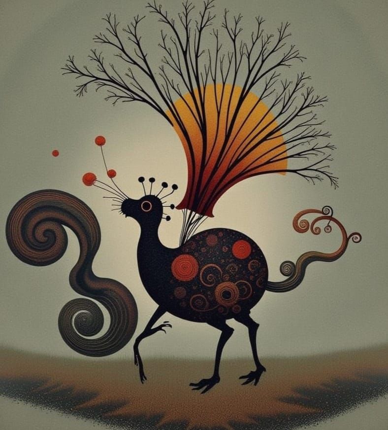 Stylized Cicada Illustration