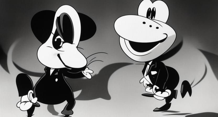 Dancing Frog in Looney Tunes Style