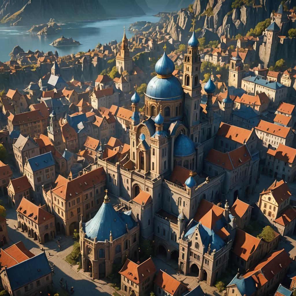 Detailed Matte Painting of an Angry Man