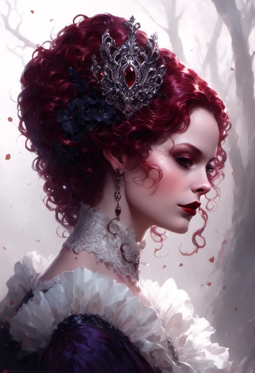 Victorian Vampire Portrait with Dramatic Lighting