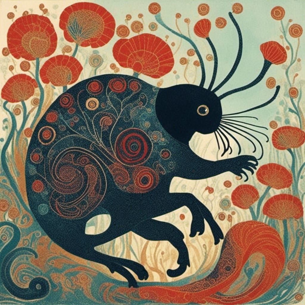 Artwork in the Style of Chris Ofili