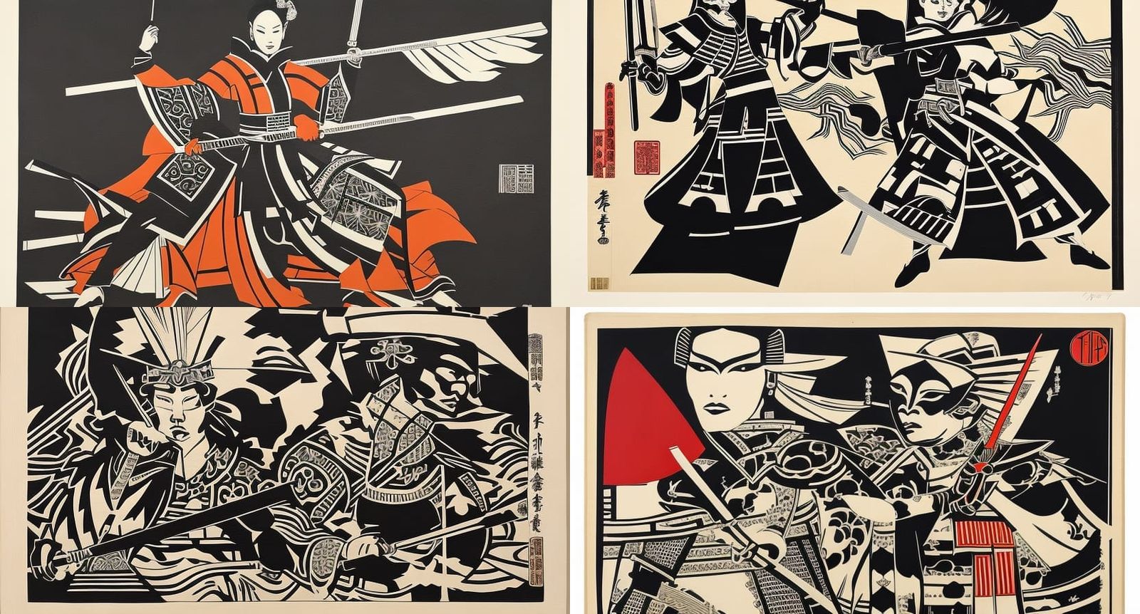 Samurai fighting the King of Spades