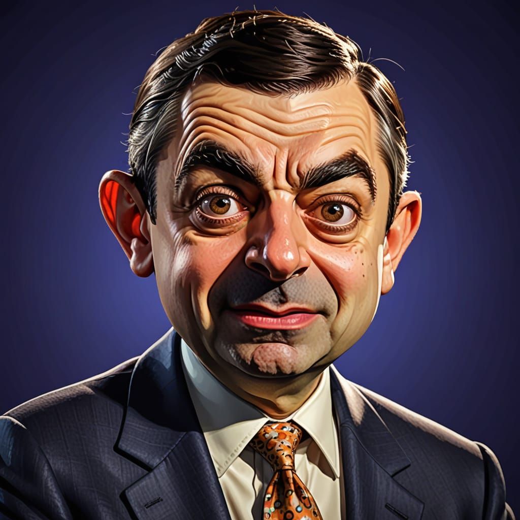 Mr. Bean on Howard Stern: Satirical Caricature