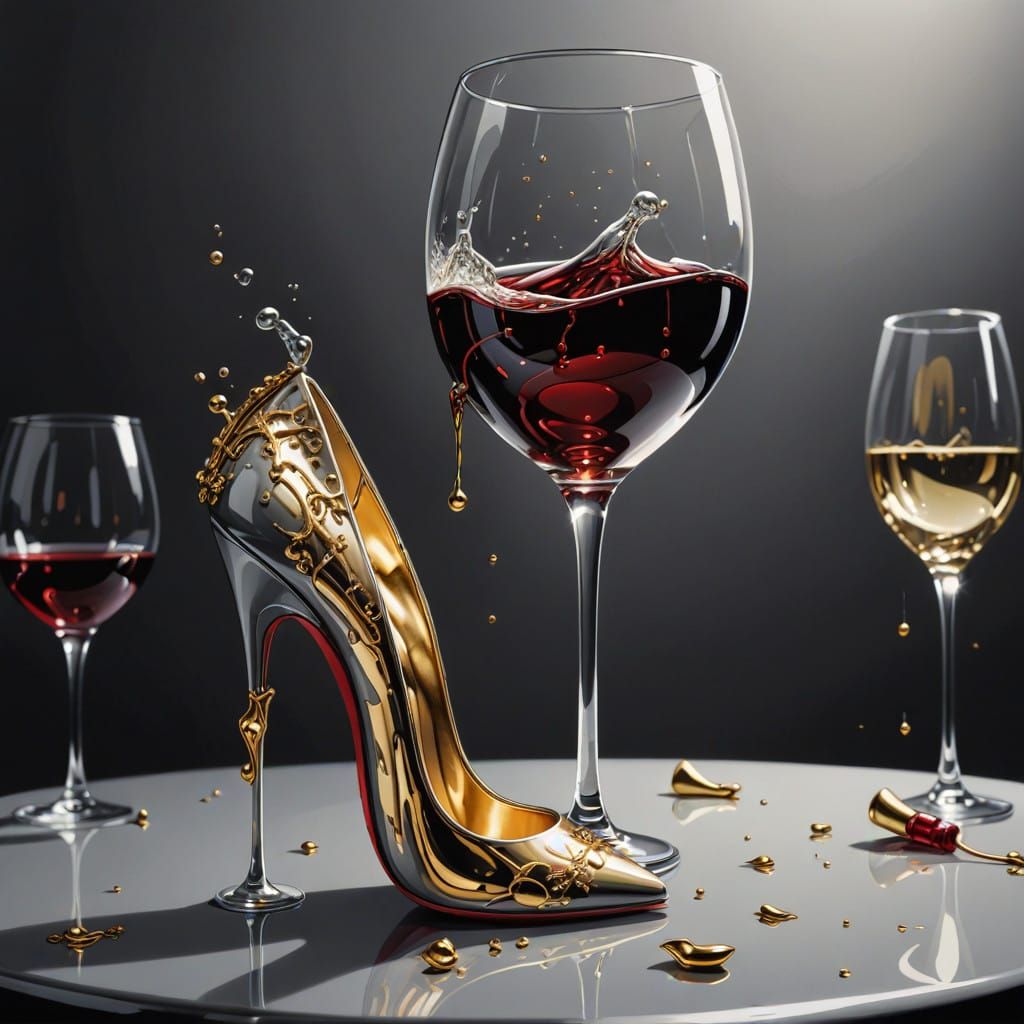 Luxurious Louboutin Shoe Transforms in Zero Gravity, Melting...