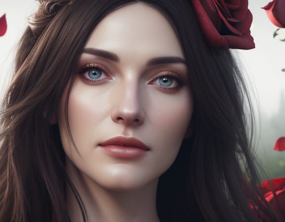 Macro Photo of a Rose Petal in Unreal Engine