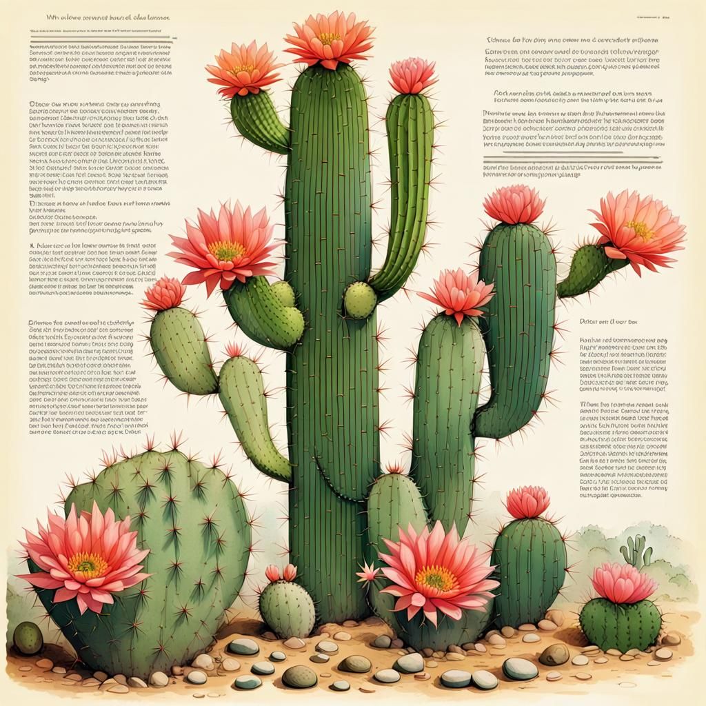 Cactus Blossom Illustration from Nature Notebook