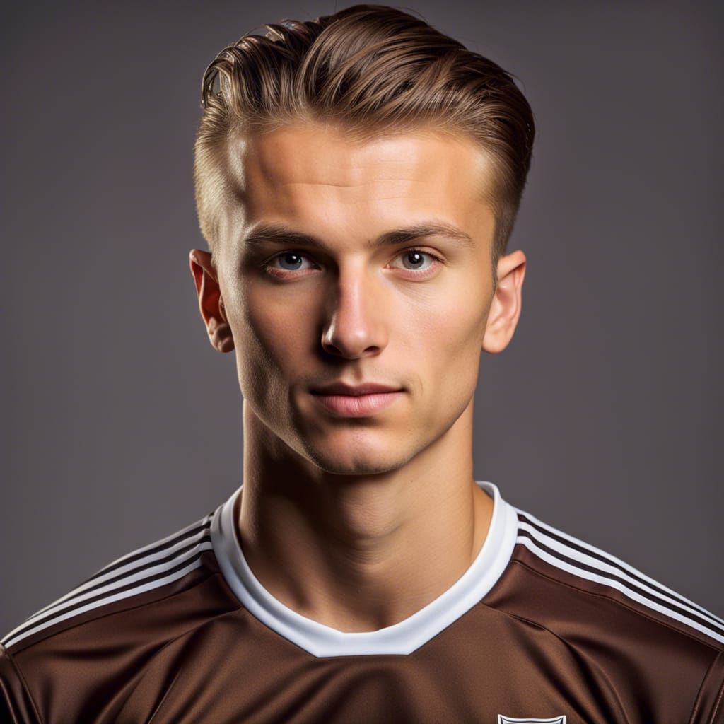 22 year old Polish soccer player portrait