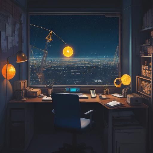 Laughing Robot Surrounded by Chaos, Manga Style