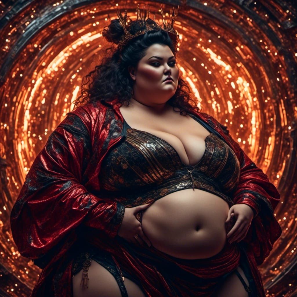 Curvy Sith Lord in Futuristic Style