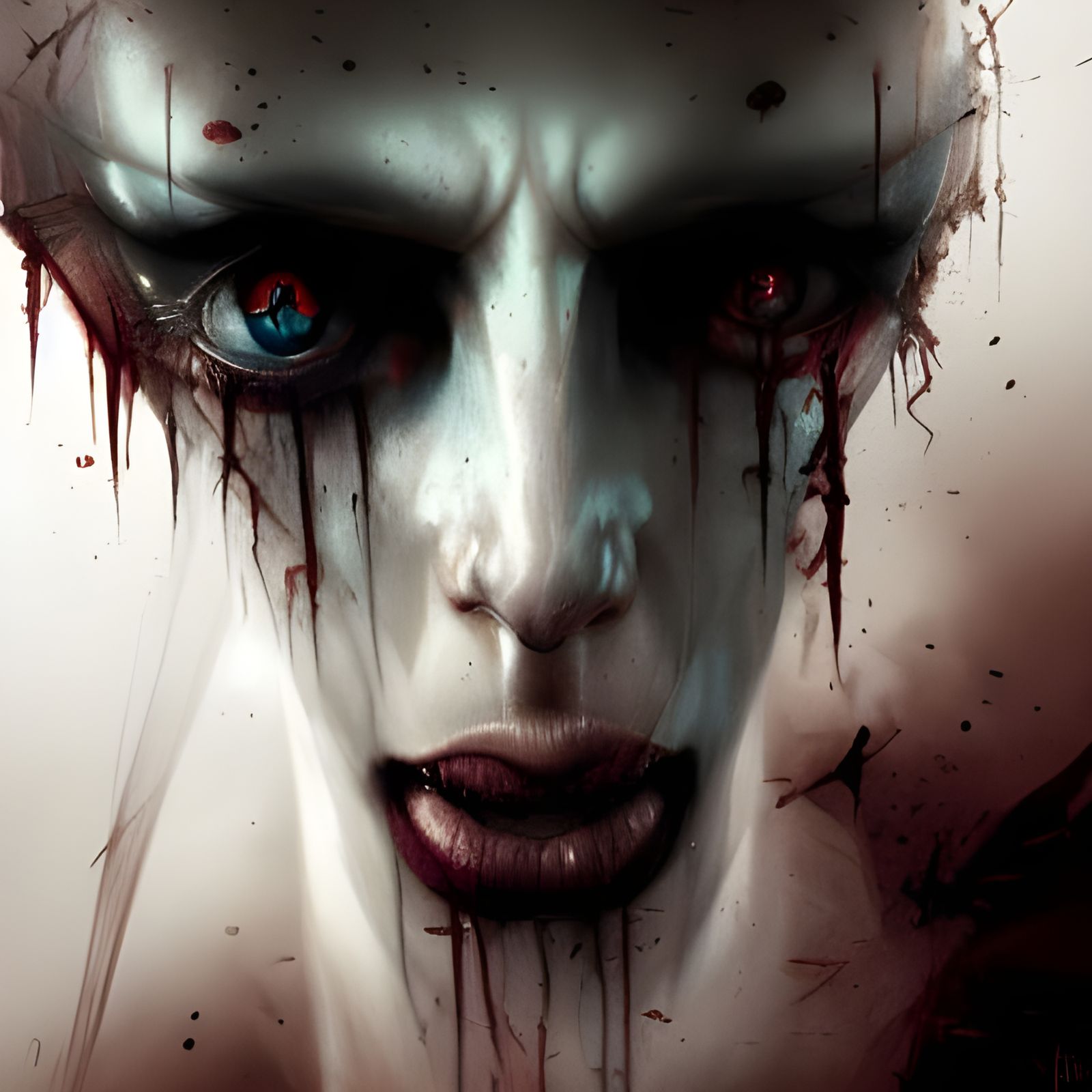 Sinister Broken Third Eye in Dark Fantasy Style