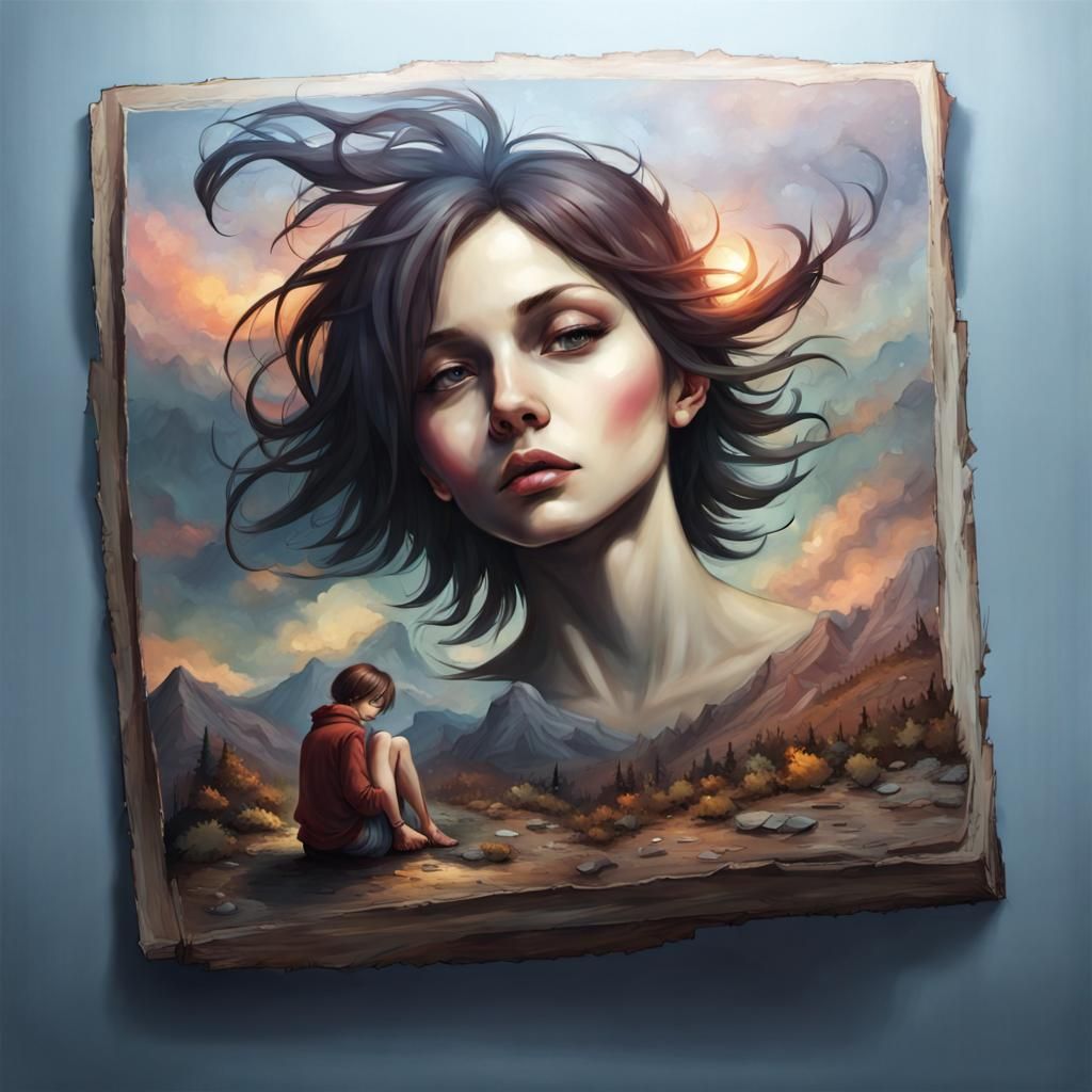 Finding Myself Again: An AI-Generated Image