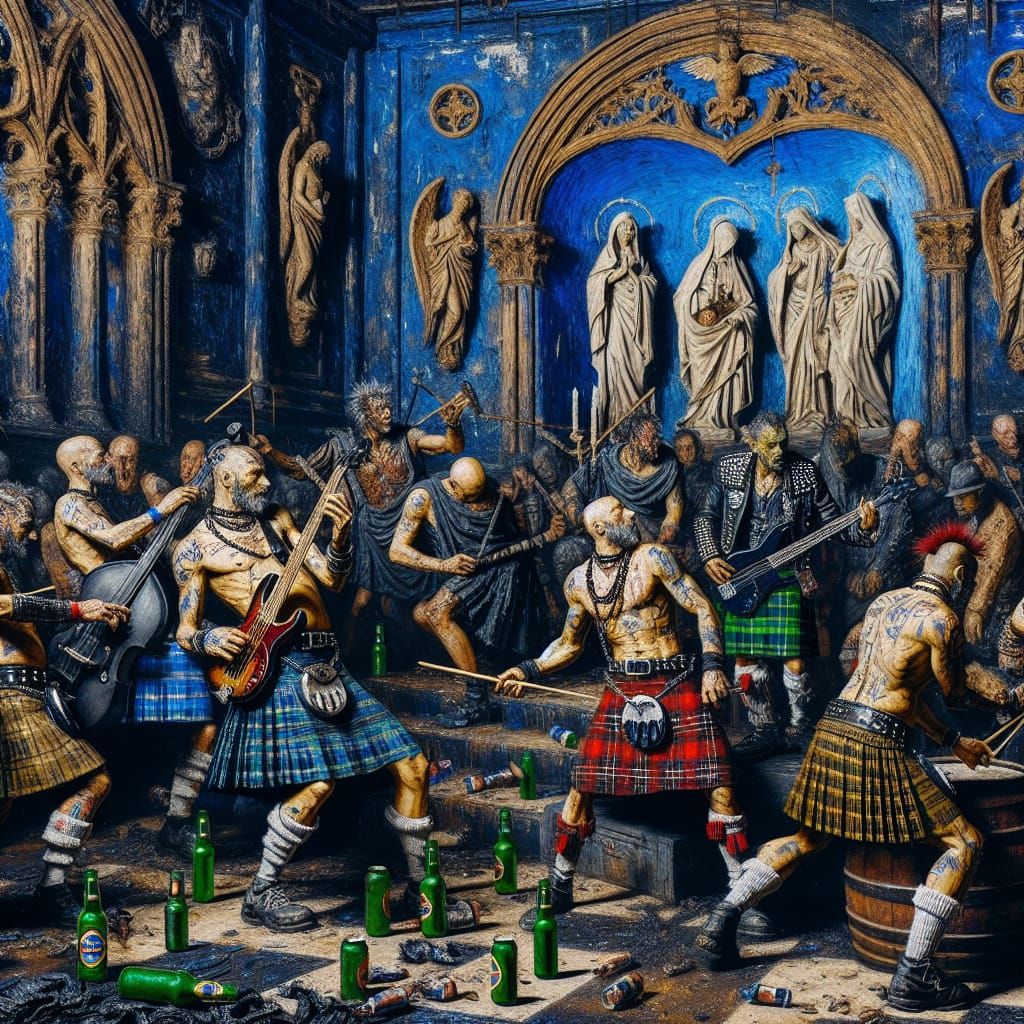 Punk Rockers in Kilts Unleash Baroque Chaos