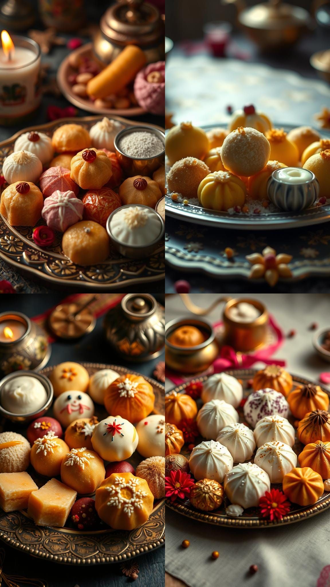 Traditional Bengali Sweets: Roshogolla, Sandesh, Mishti Doi