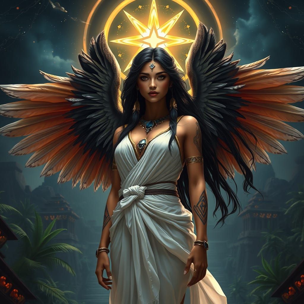 Ishtar, Mesopotamian Goddess of Heaven and Earth, in Fantasy...