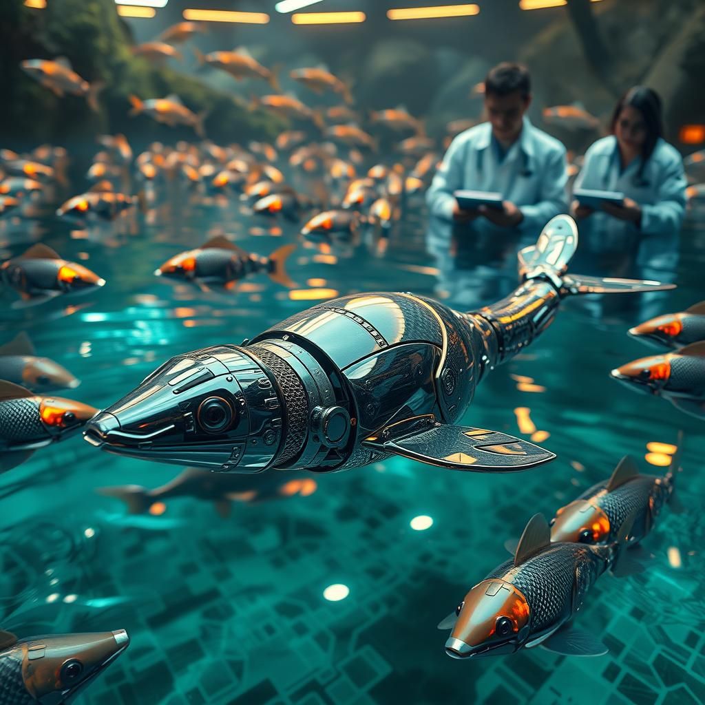 Robotic Platypus in Pond Observed by Scientists