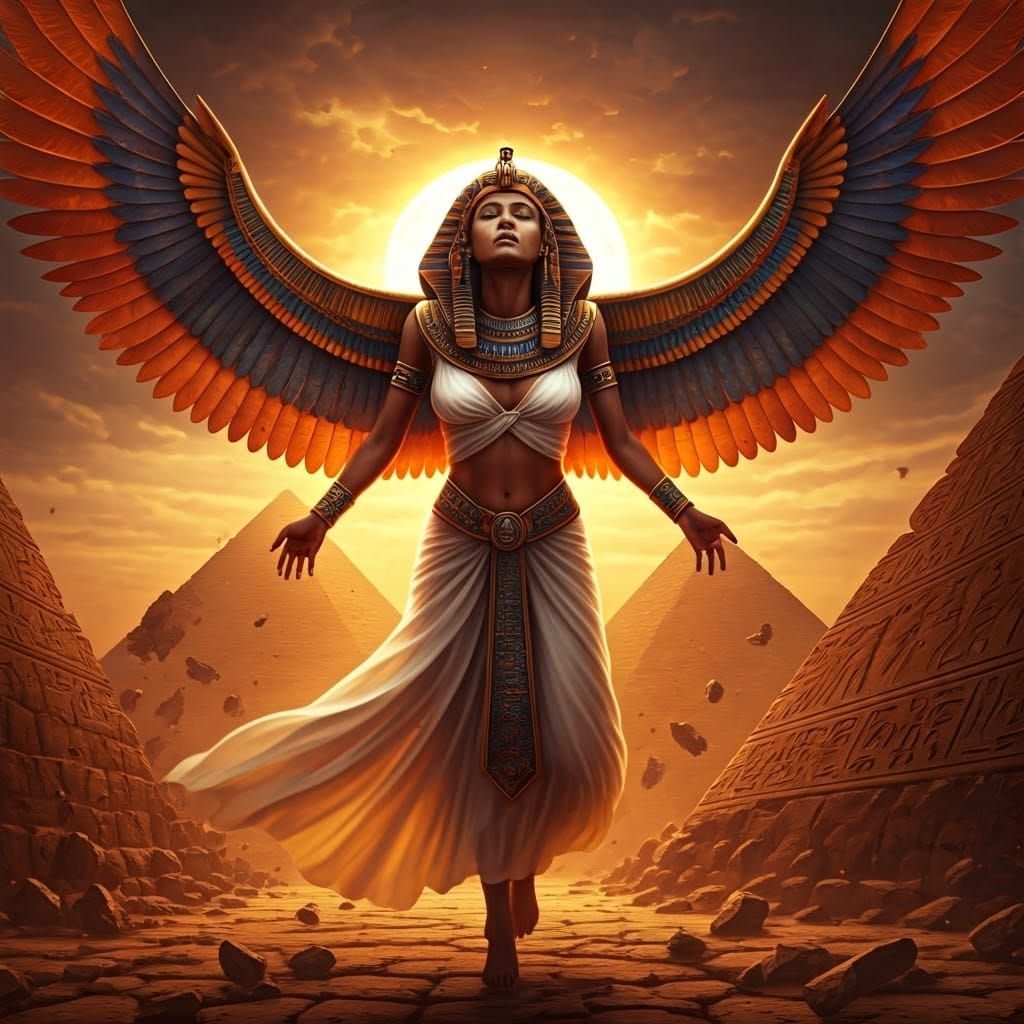 Goddess Maat's Fiery Egyptian Destruction