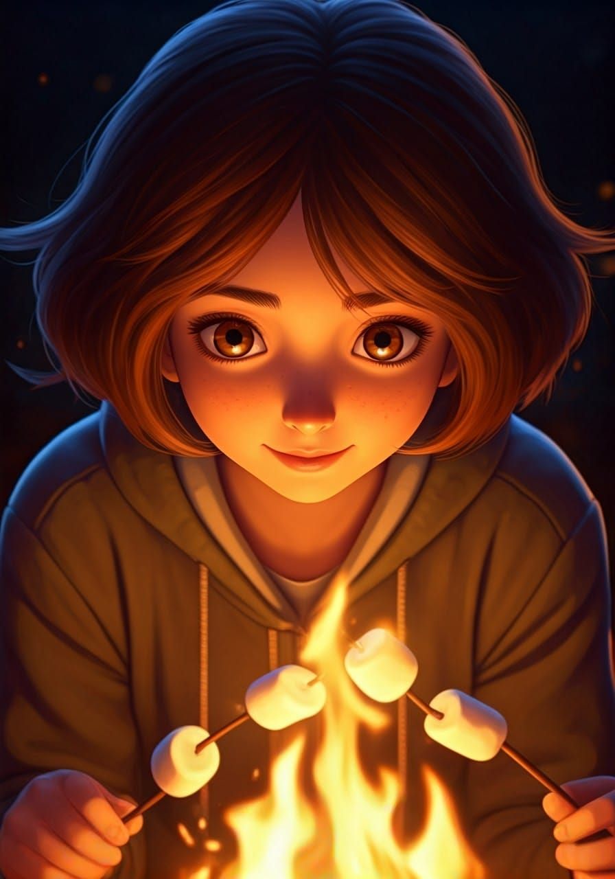 Warmth of Camaraderie: Frieren Roasts Marshmallows