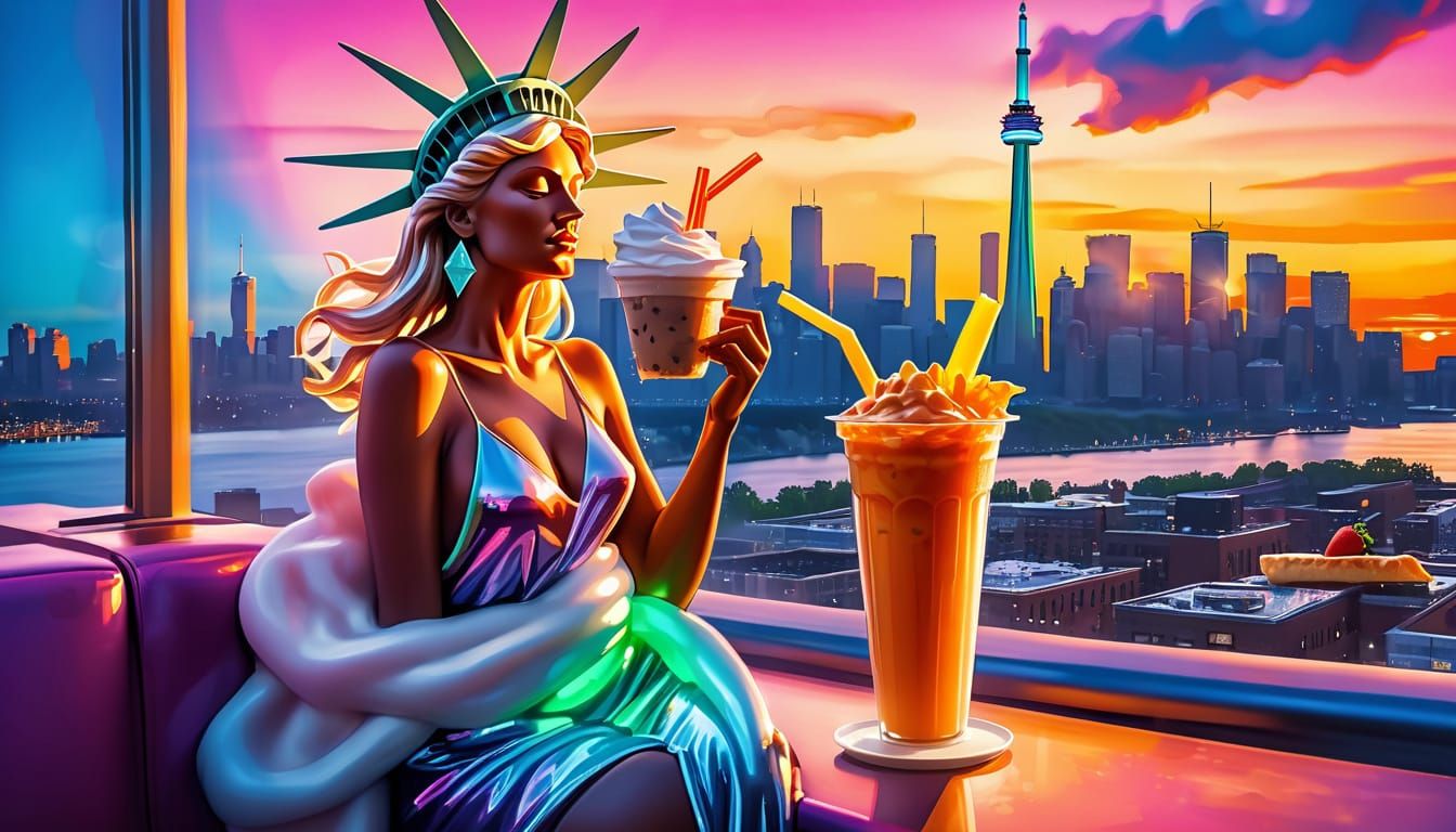 Lady Liberty Soaks Up Toronto's Summer Vibes