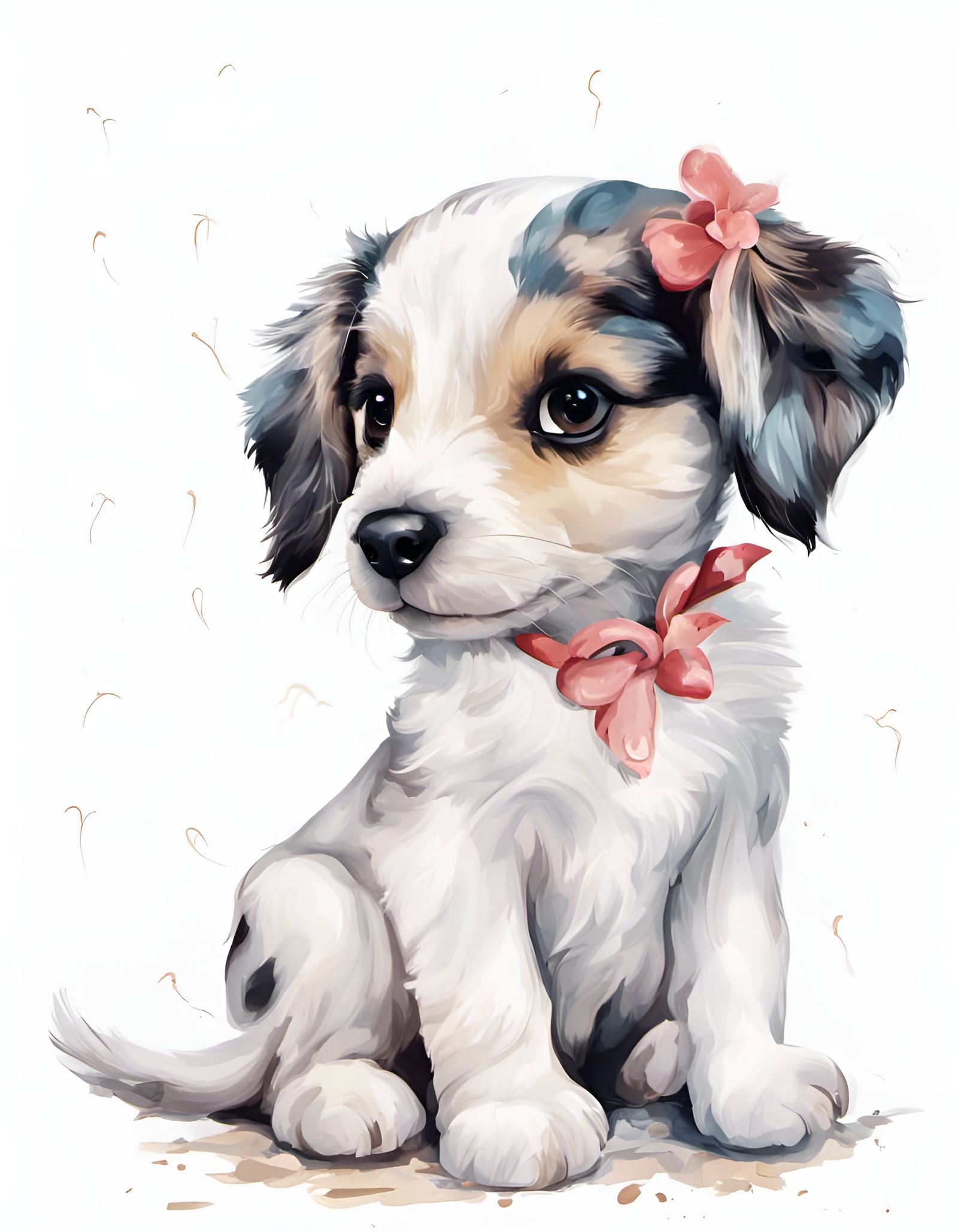 Adorable Puppy Sublimation Design