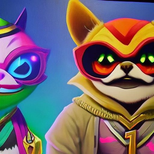 Teemo and Darius Fusion: Graffiti Street Art