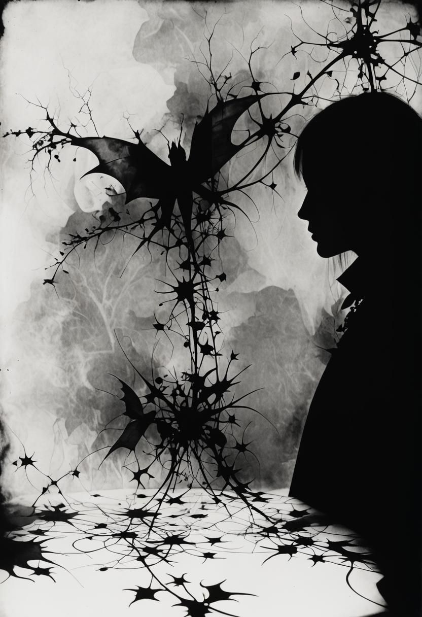 Gothic Dream Photogram Rayograph