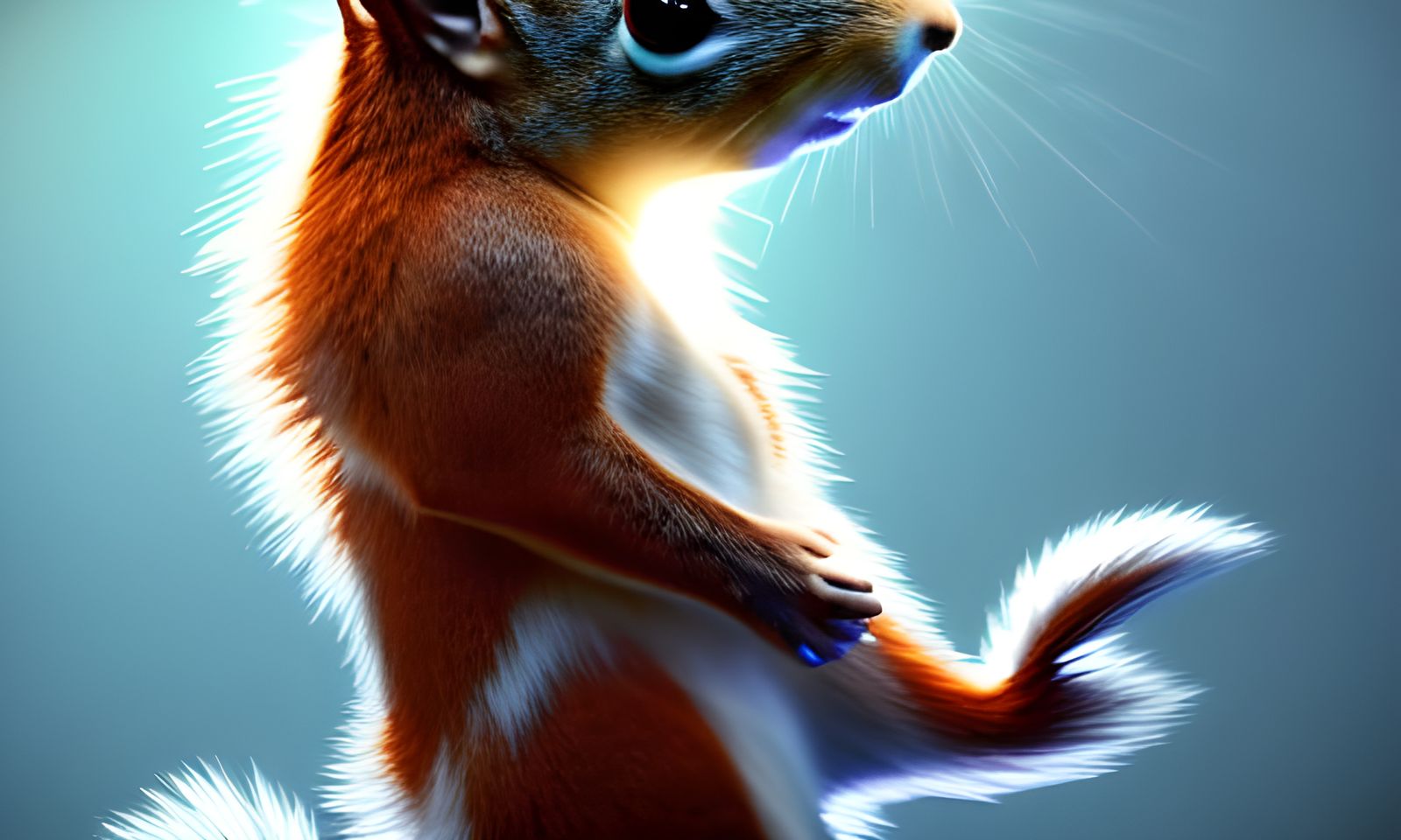 Anthropomorphic Squirrels in Photorealistic 3D Concept Art