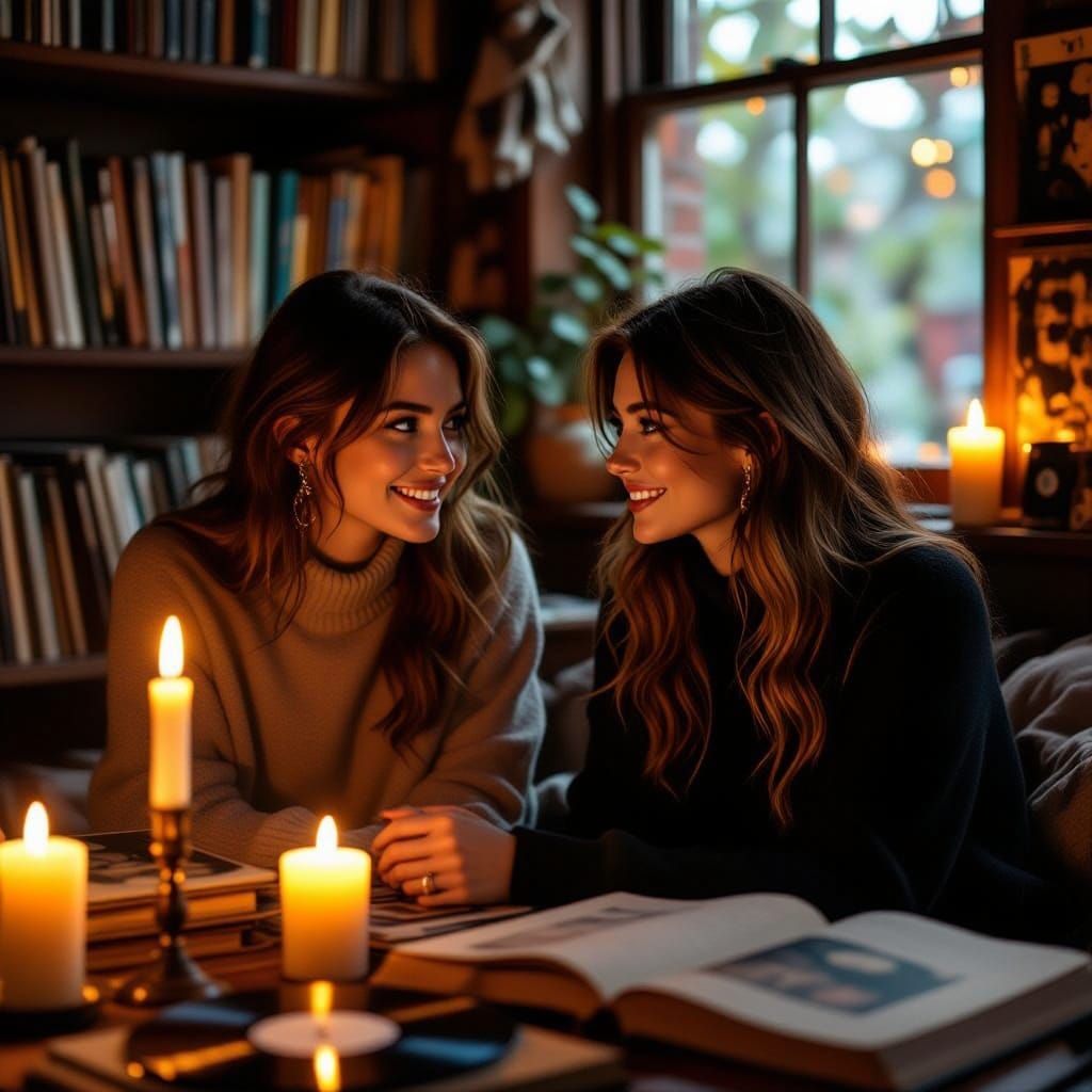 A Young Woman Connects with Lauren Steingold in a Cozy, Vint...