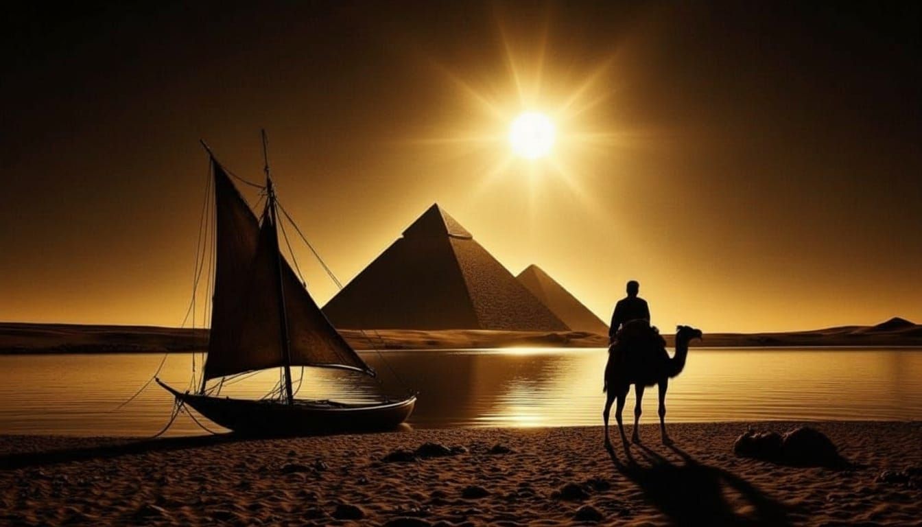Golden Egyptian Sunset