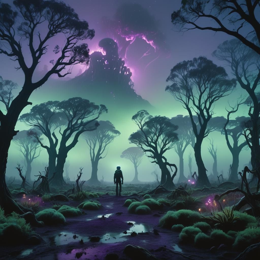 ET on Alien Planet in Hyper-Realistic Style