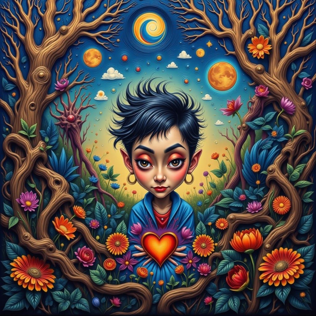 AI Interpretation of 'Stuck in the Middle'