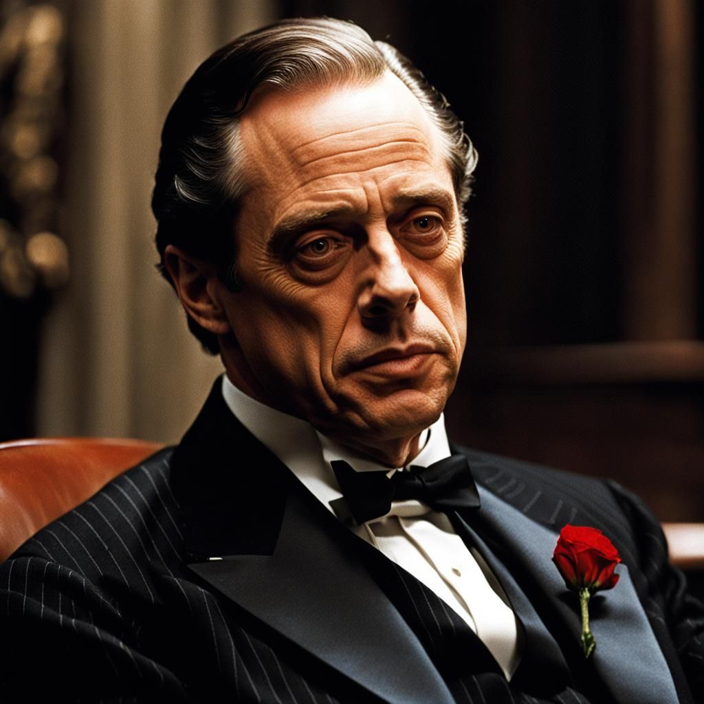 Steve Buscemi as Vito Corleone in The Godfather