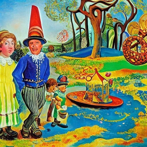 Hansel and Gretel: A Surrealist Chocolate Factory Adventure