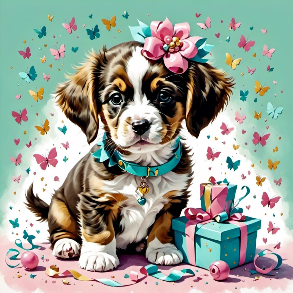 Pretty Puppy Generated by AI