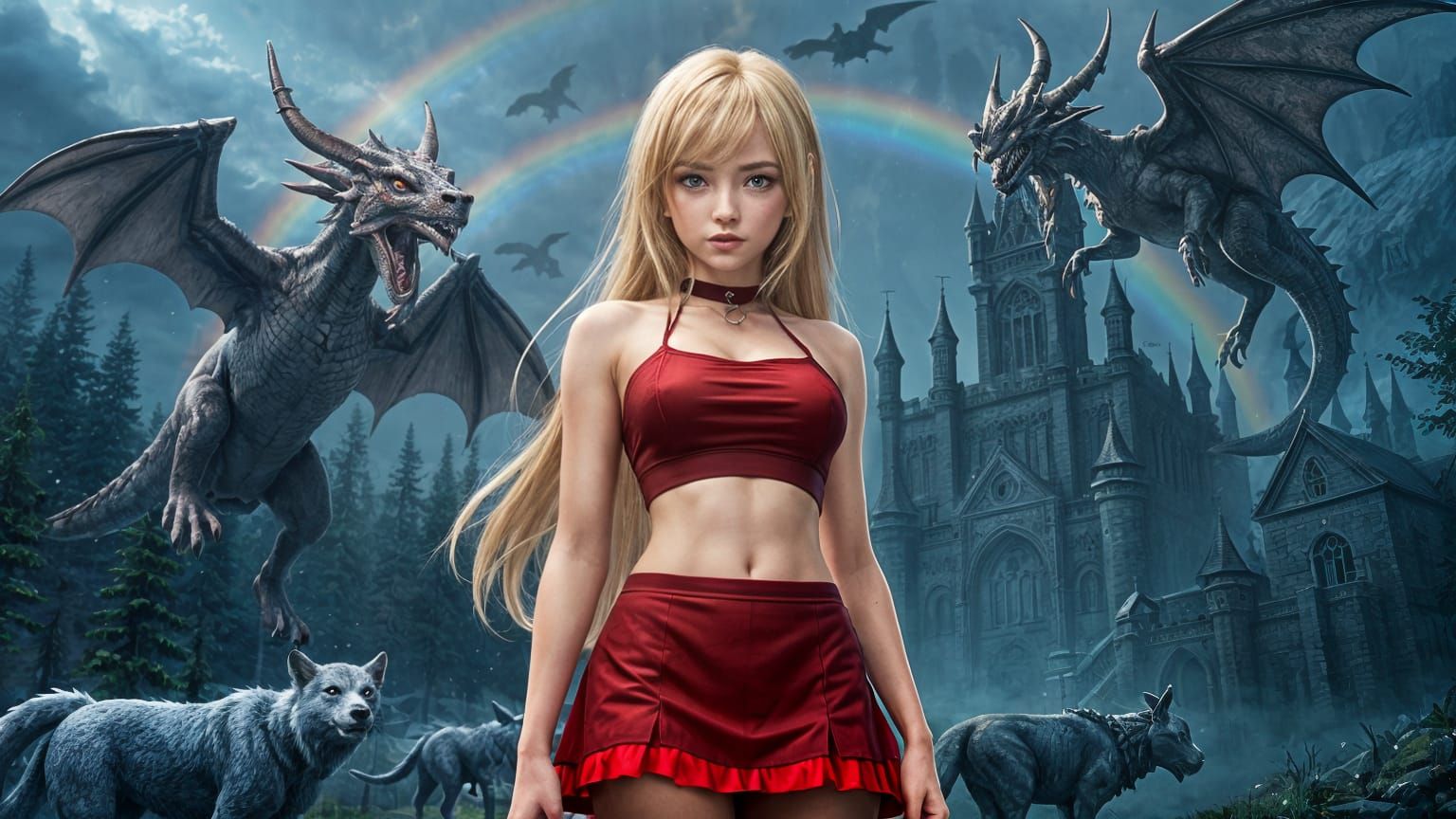 Anime Style Fantasy: Dragons, Aliens, and a Beautiful Woman