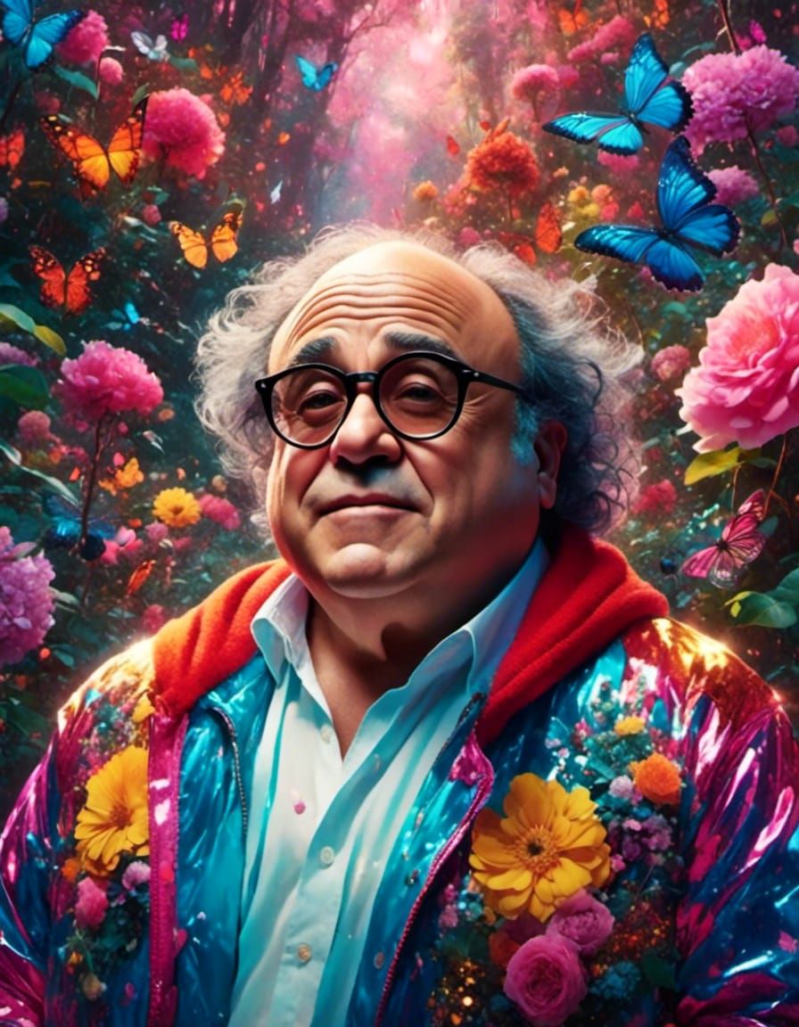 Detailed Image of Danny Devito in Dreamy Darkness