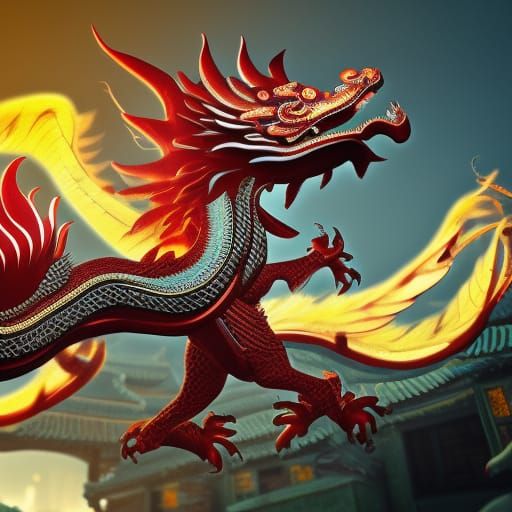 Epic Ancient Chinese Dragon in 3D
